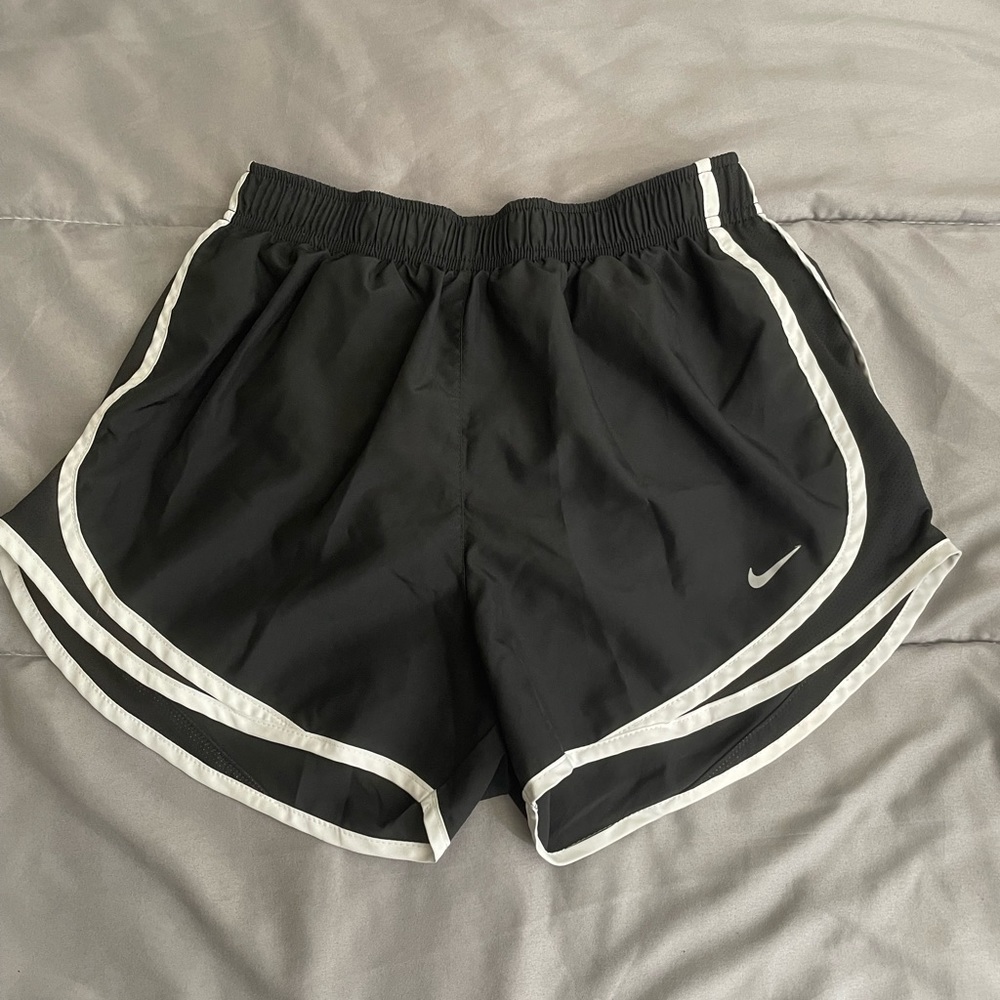 Nike, small black/white athletic shorts